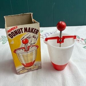 Vintage 50s Popeil’s donut maker with original box! Like-new condition
